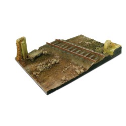 31x21 Country Road Cross with Railway section 31 x 21 cm 
