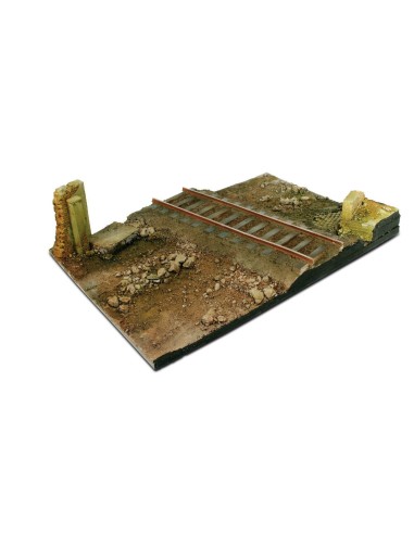 31x21 Country Road Cross with Railway section 31 x 21 cm 
