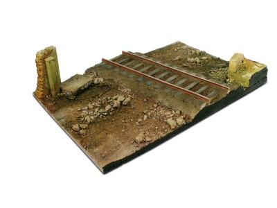 31x21 Country Road Cross with Railway section 31 x 21 cm 