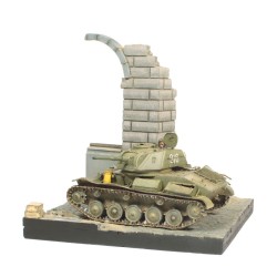 German Ruined Building 15,5 x 15,5 cm 