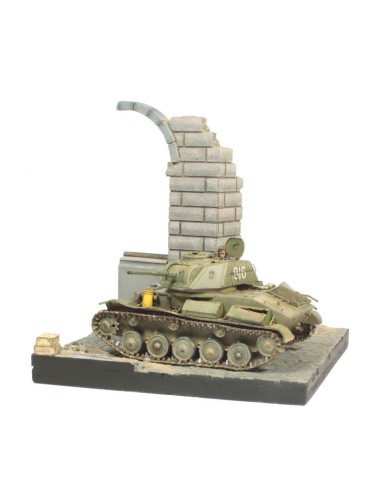 German Ruined Building 15,5 x 15,5 cm 