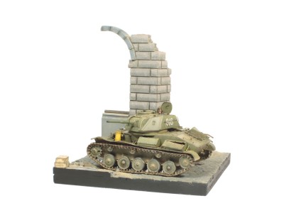 German Ruined Building 15,5 x 15,5 cm 