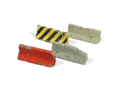 Damaged Concrete Barriers 