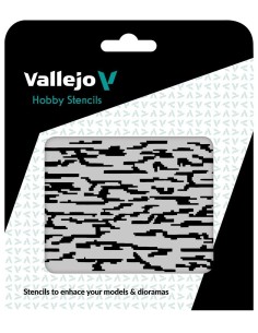 Pixelated Modern Camo 125 x 125 mm  2