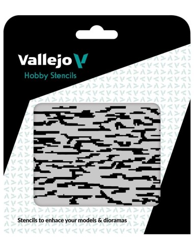 Pixelated Modern Camo 125 x 125 mm 