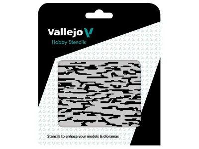 Pixelated Modern Camo 125 x 125 mm 