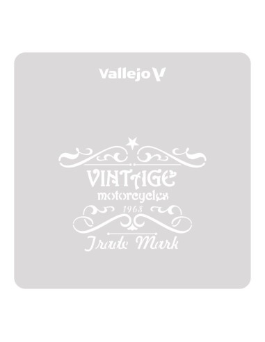 Vintage Motorcycles Sign 125 x 125 mm 