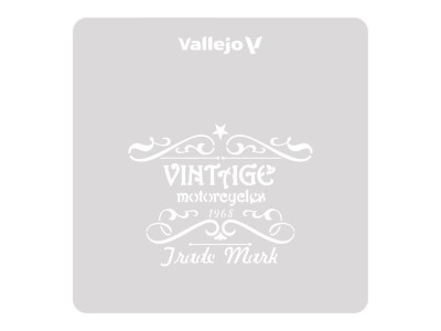 Vintage Motorcycles Sign 125 x 125 mm 