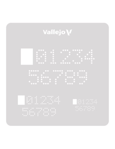 Digital Numbers 125 x 125 mm 