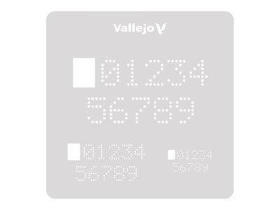 Digital Numbers 125 x 125 mm 