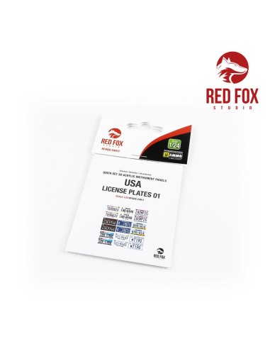 1/24 USA License plates  vol.01 