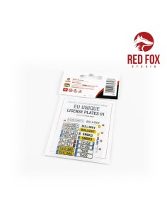 1/24 Unique License plates vol.01 (EU form) 