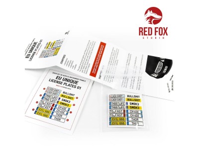 1/24 Unique License plates vol.01 (EU form) 