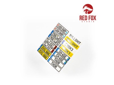 1/24 Unique License plates vol.01 (EU form) 