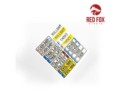 1/24 Unique License plates vol.01 (EU form) 