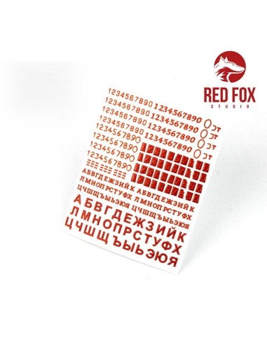 3D Resin Foundry Numeral & Letters for USSR AFV’s vol. 01 
