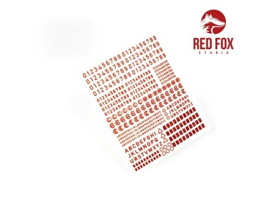 3D Resin Foundry Numeral & Letters for US AFV’s vol.01 