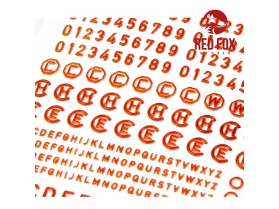 3D Resin Foundry Numeral & Letters for US AFV’s vol.01 