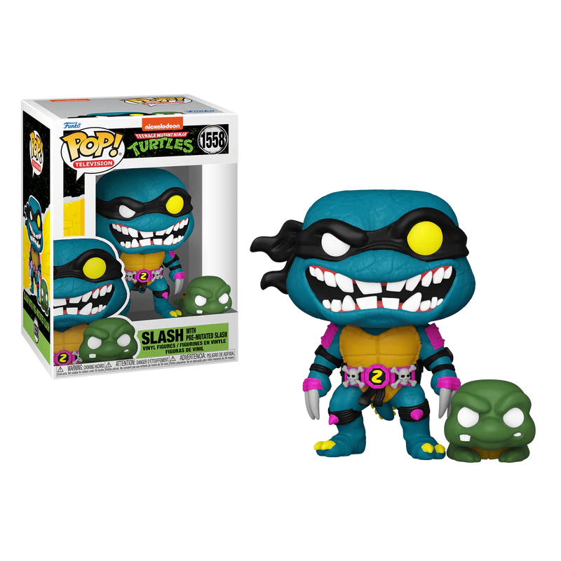 TORTUES NINJAS - POP & Buddy NÂ° 1558 - Slash & Pre-mutated Slash