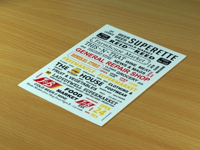 Shop Front Signs B 