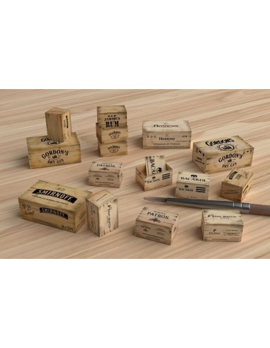 Wooden Crates: liquors 