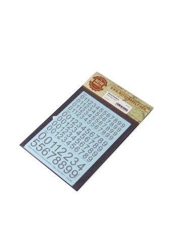Decal Numbers - large, black, type 1 