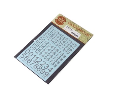 Decal Numbers - large, black, type 1 