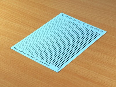 Decal Solid Lines - black 