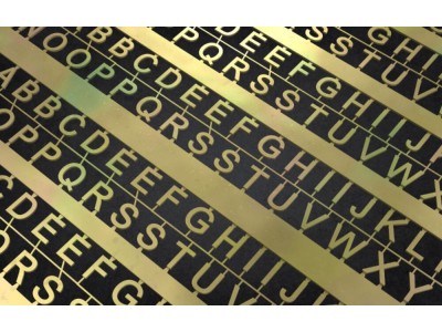 PE Letters: 4 mm (UPPERCASE) 