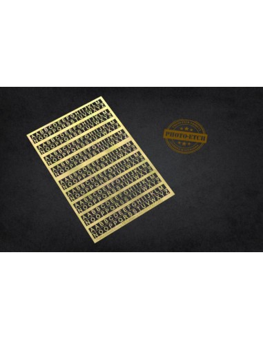 PE Letters: 4 mm (UPPERCASE) 