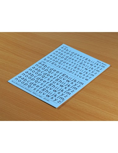 Decal Letters (lowercase) - black, 4-5mm 