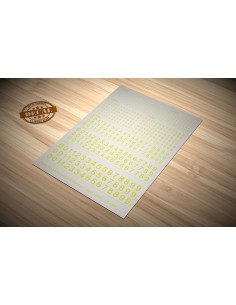 Decal Numbers - small, yellow 