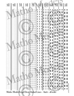 Decal Dashed Lines - black  2