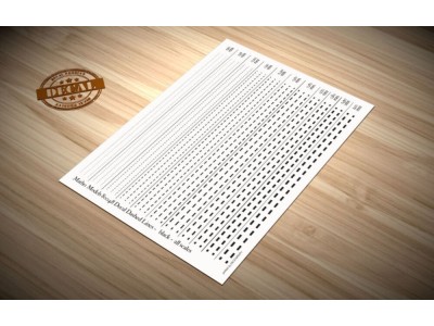 Decal Dashed Lines - black 