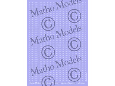 Decal Numbers - 1.5mm, white, type 1 