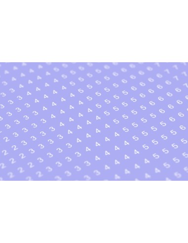 Decal Numbers - 1.5mm, white, type 1 