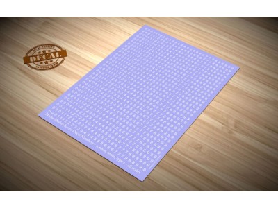 Decal Numbers - 2.5mm, white, type 1 