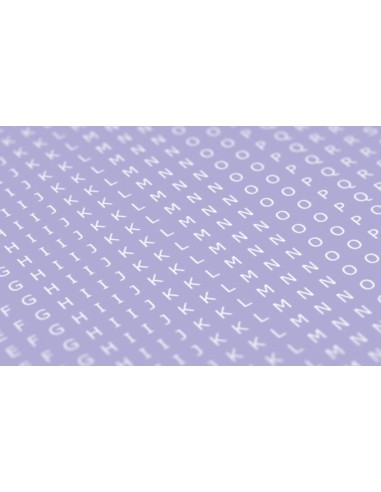 Decal Letters (UPPERCASE) - 1.5mm, white, type 1 