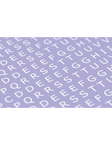 Decal Letters (UPPERCASE) - 3mm, white, type 1 