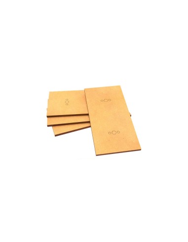 Socles RECTANGULAIRES 100x60mm en MDF