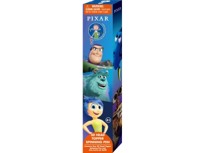 PIXAR - Stylo rotatif 3D Head Topper (Display de 12 pcs) 
