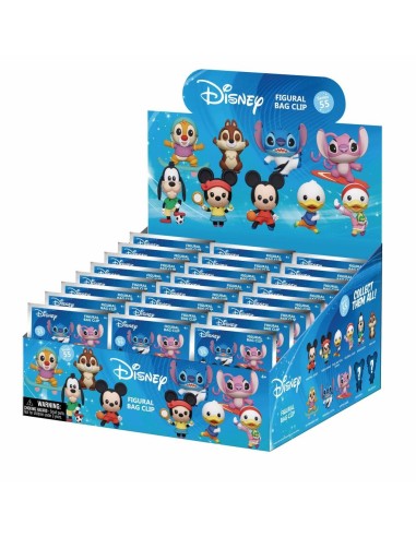 DISNEY SPORTS - Series 55 - 3D Foam Bag Clip (Display 24 Pcs) 