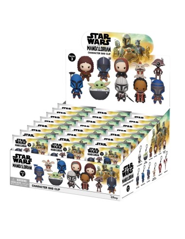 STAR WARS MANDALORIAN - Series 3 - 3D Foam Bag Clip (Display 24 Pcs) 
