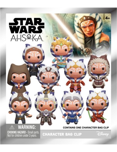 STAR WARS AHSOKA - Series 1 - 3D Foam Bag Clip (Display 24 Pcs) 