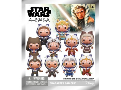 STAR WARS AHSOKA - Series 1 - 3D Foam Bag Clip (Display 24 Pcs) 