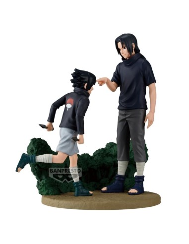 NARUTO SHIPPUDEN - Sasuke & Itachi - Figurine Memorable Saga 14cm 