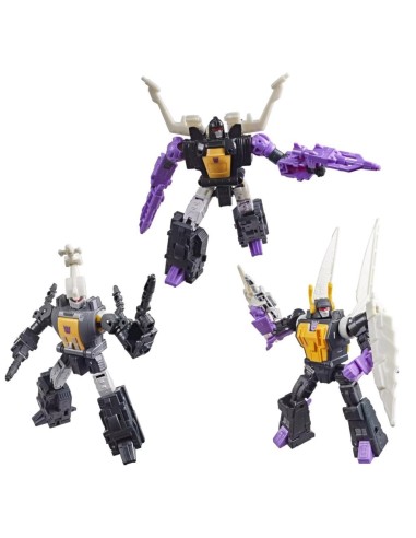 TRANSFORMERS - Bombshell, Shrapnell & Kickback - Figurine MTME 14cm 