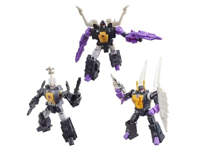 TRANSFORMERS - Bombshell, Shrapnell & Kickback - Figurine MTME 14cm 
