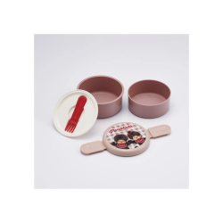 MONCHHICHI - Bento Rond Deux Parties 230ml + 270ml  2