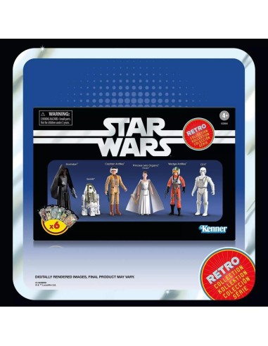 STAR WARS 4 - Multipack - Set 6 Figurine Retro Collection 10cm 